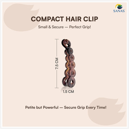 Sanas Small Banana Hair Clip For Womens 4 Pcs