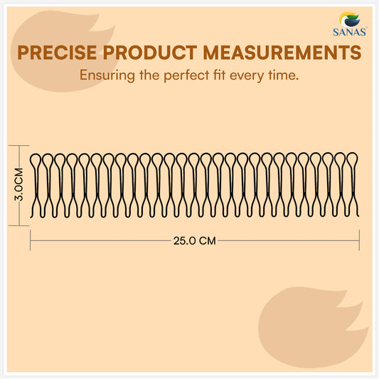 Sanas Invisible Fringe Roll Hair Belt - 4Pcs