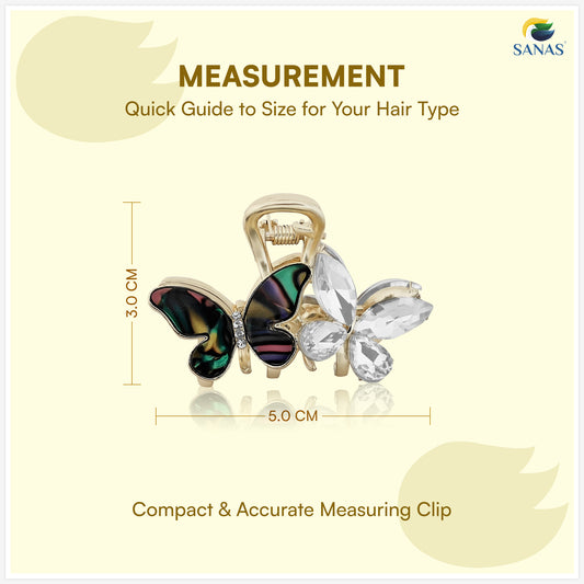 Sanas Duo Butterfly Clip For Women 1 Pcs
