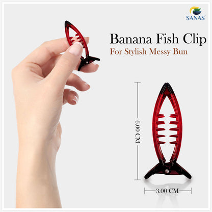 Fish Banana Hair Clips