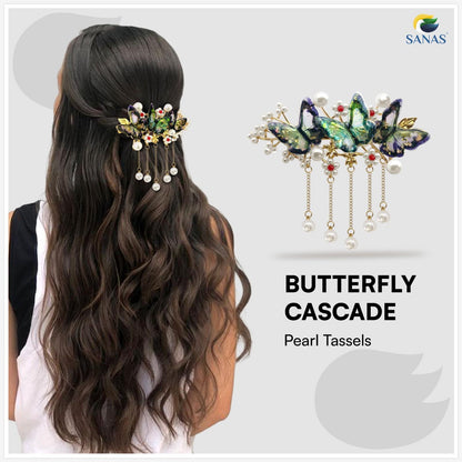 SANAS (1 Pc) Resin Butterfly Hair Clip Hair Accessories for Women and Girls (1 Pc)