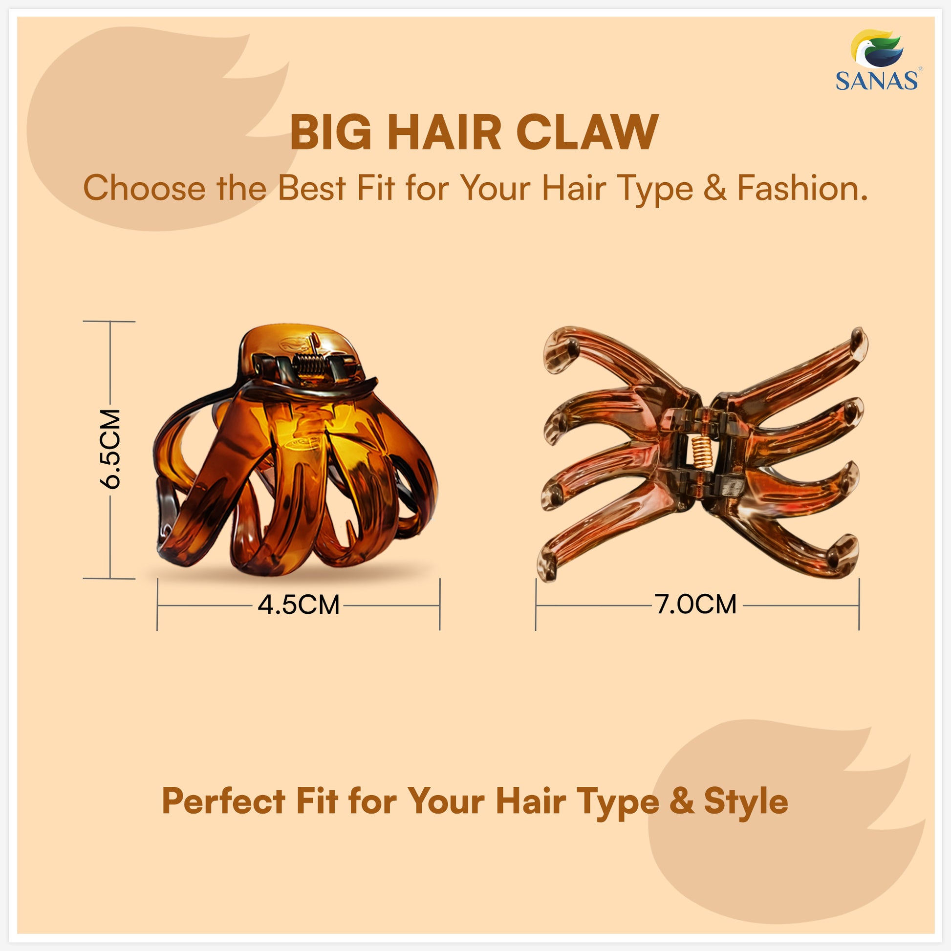Korean hair clutcher assorted color claw clips