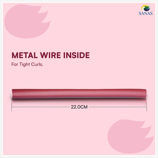 Sanas Heatless Curler For Hair Women Flexi Rods - 20-Piece