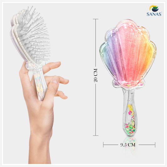 Sanas Glitter Hair Paddle Brush - 1Pc
