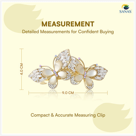 Sanas Dual Butterfly Gemstone For Women 1 Pc