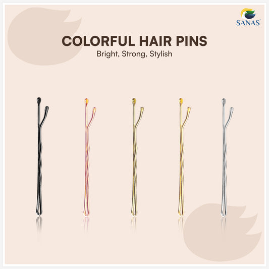 Premium metal hairpins for buns bridal hairstyles and Juda styling