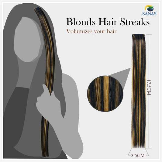 Blonde Streaks Hair Extension