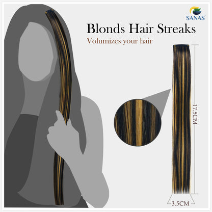 Blonde Streaks Hair Extension