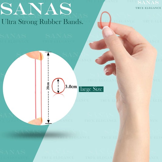 Sanas Medium Elastic Rubber Bands - 1100Pcs