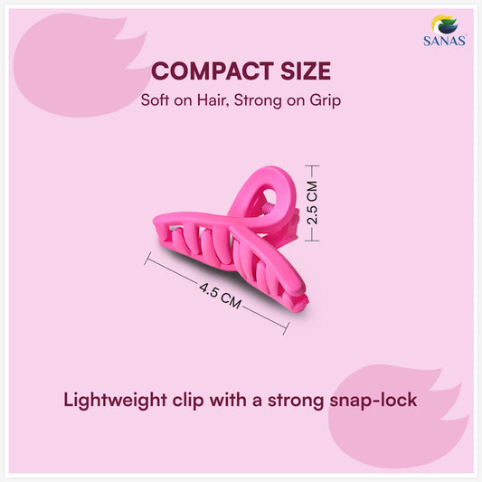 Sanas Matte Small Hair Clip Pack Of 7