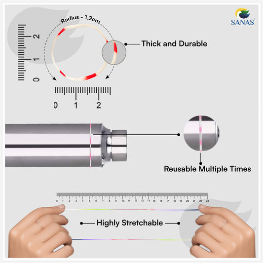 Sanas Medium Elastic Rubber Band 1100Pcs