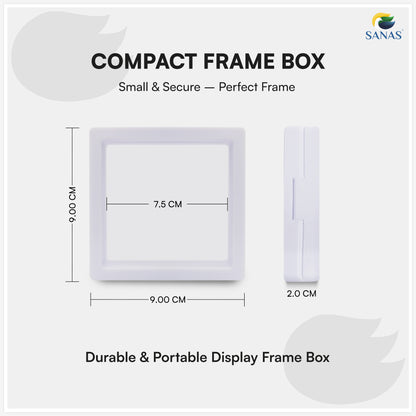 Floating Shadow Box Picture Frame for Jewelry and Keepsakes