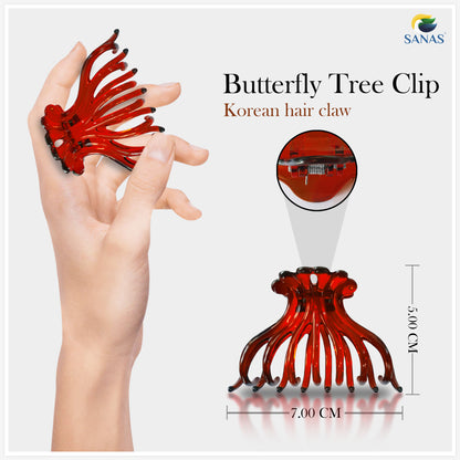 Sanas Butterfly Large Hair Clip - 2Pcs