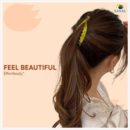 Women’s large fishtail banana hair clip accessories