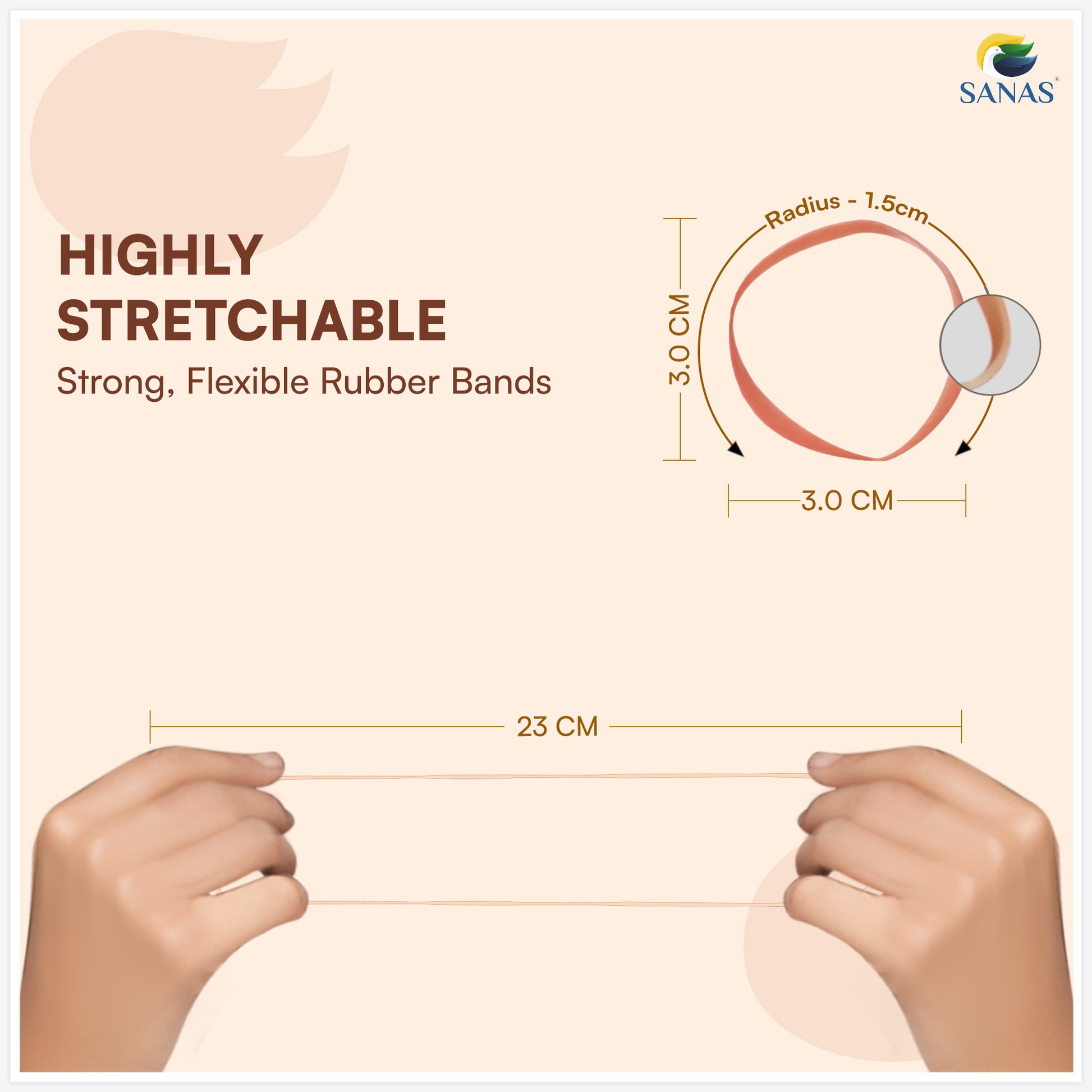 Elastic Hair Bands and Rubber Bands for Daily Use