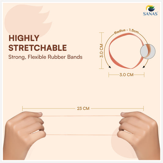 Elastic Hair Bands and Rubber Bands for Daily Use