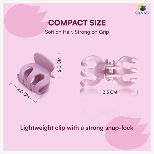 Sanas Mini Curve Clip For Girls Pack Of 10