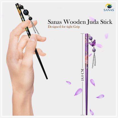 Sanas Wooden Juda Stick - 6Pc