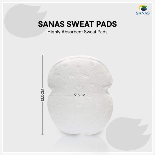 Sweat absorbing pads for underarms