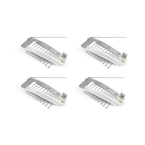 Sanas Hair Extension Clips For Women 4 Pcs Dupatta Pin For Head & Hijab Hair Pins Chunni Clips (Black)