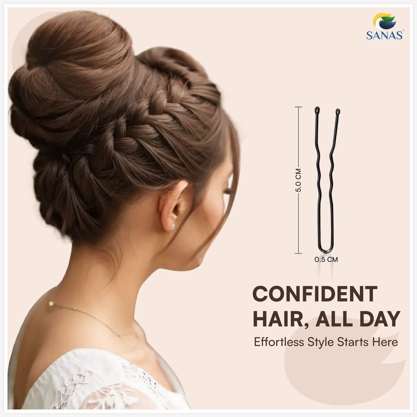 250PCS u shaped hair pins for women and girls