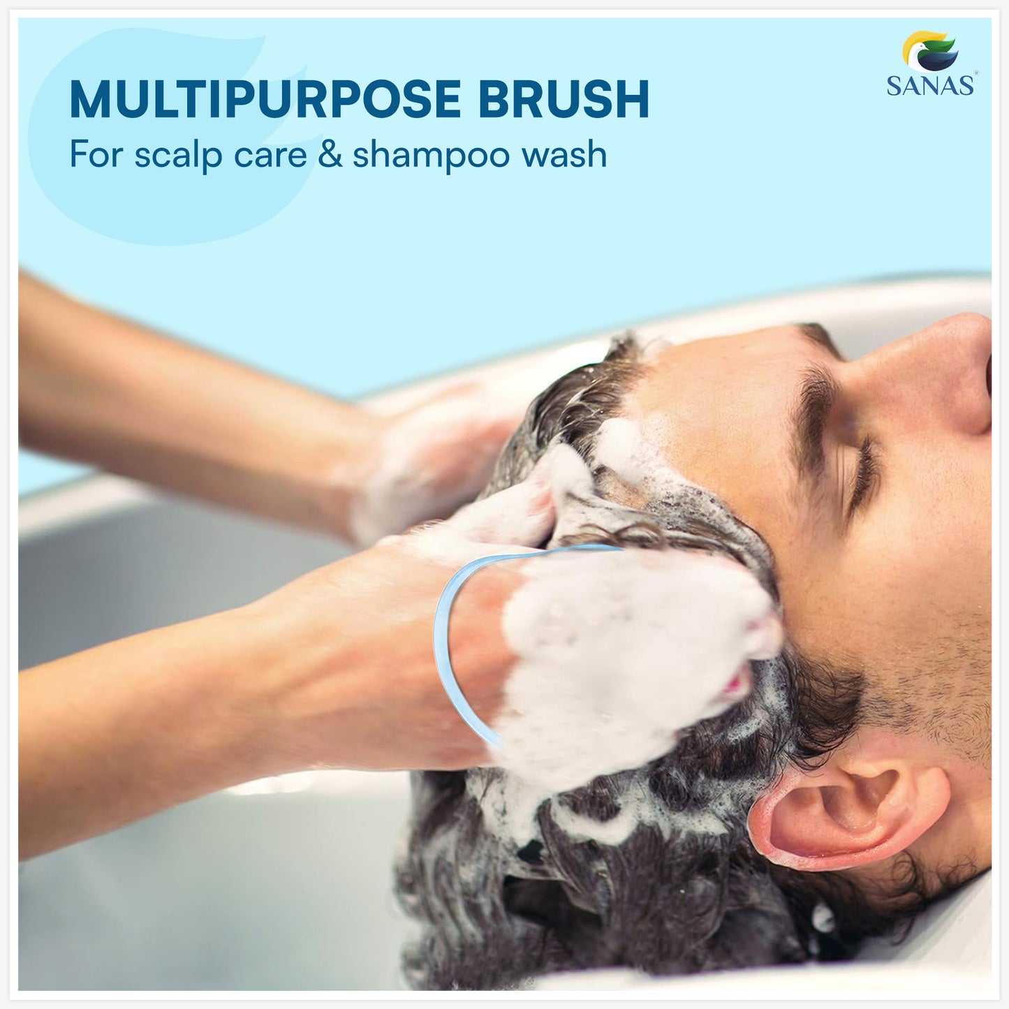 Sanas Soft Rubber Teeth Pocket Comb - 3Pcs