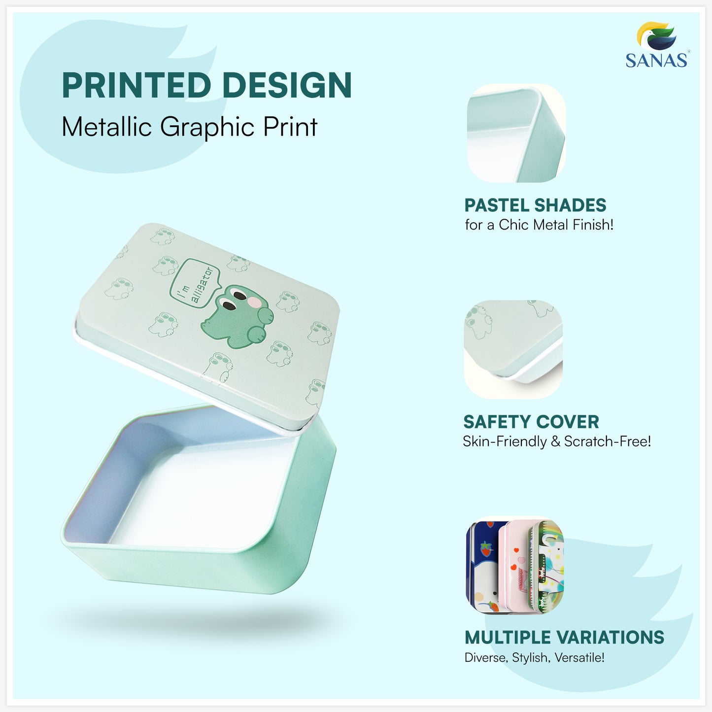 Kids unicorn design small storage boxes