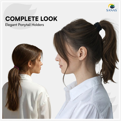 Durable hair elastics for buns and braids