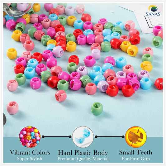 Sanas Cute Beads Baby Hair Clip - 100Pcs