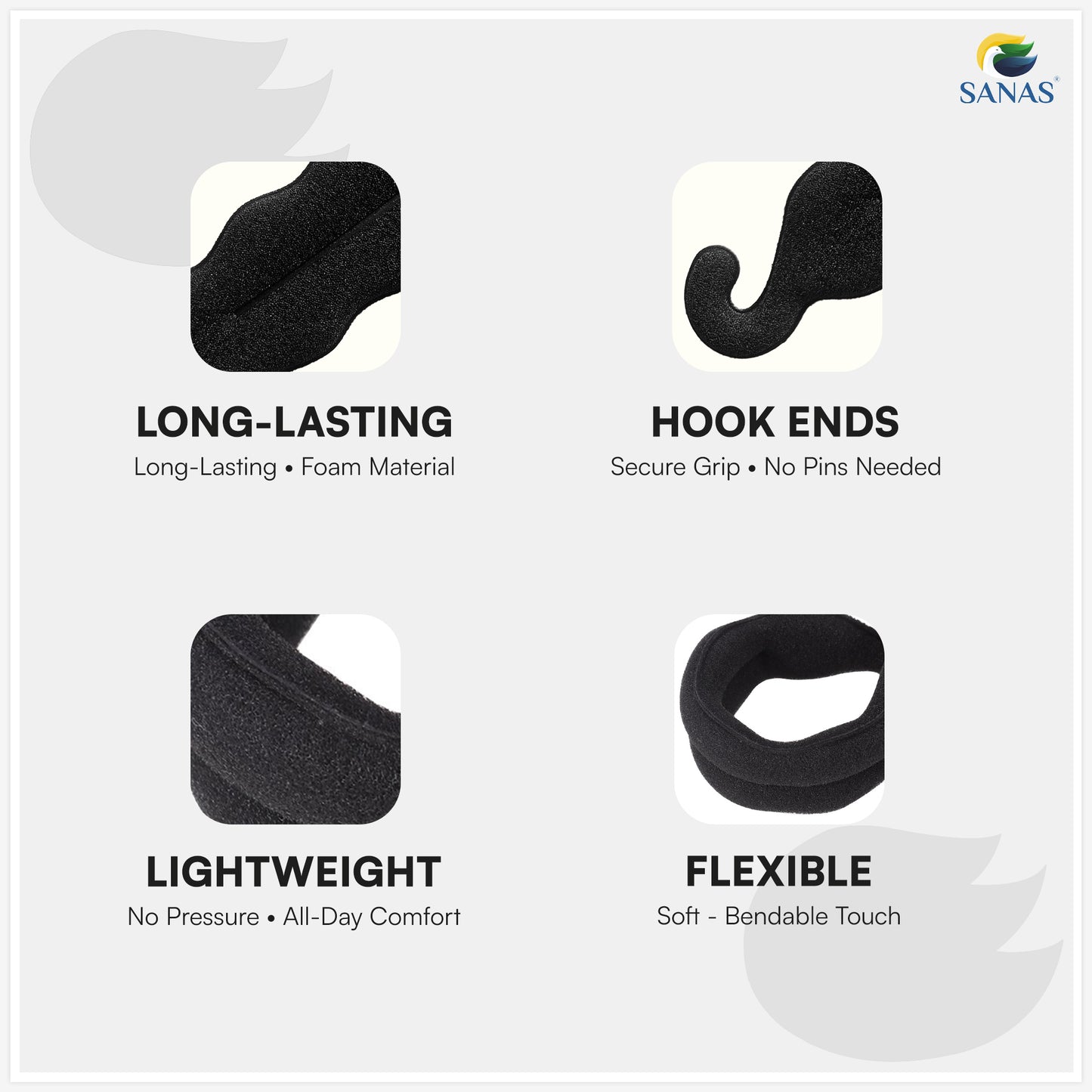 SANAS (2 Pcs) Donut Bun Hair Maker Hair Accessories for Women (2 Pcs)