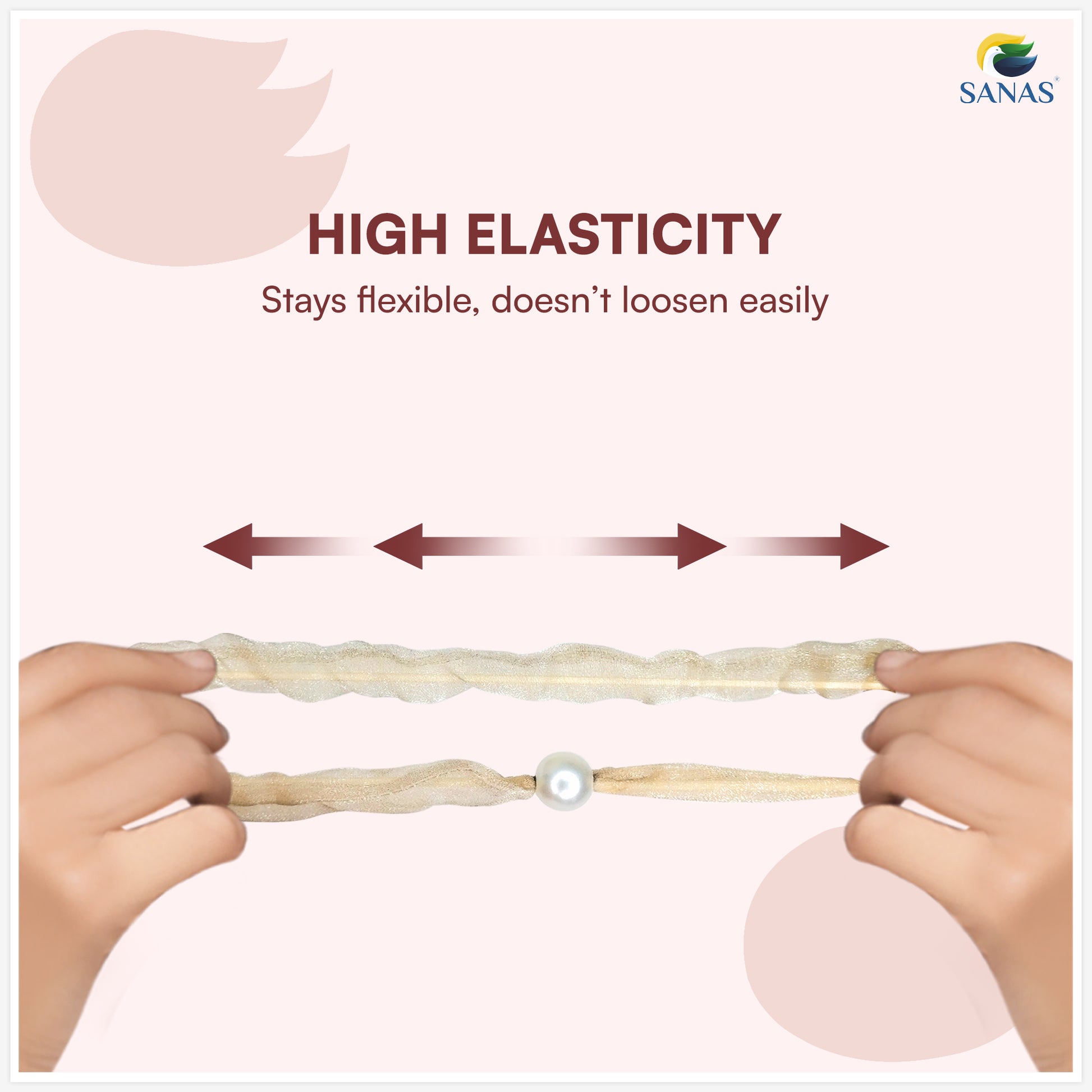 Elegant Hair Accessories Scrunchies Neutral Color Collection