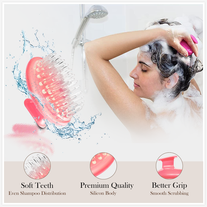 Sanas Scalp Scrub Shampoo Brush - 3Pcs