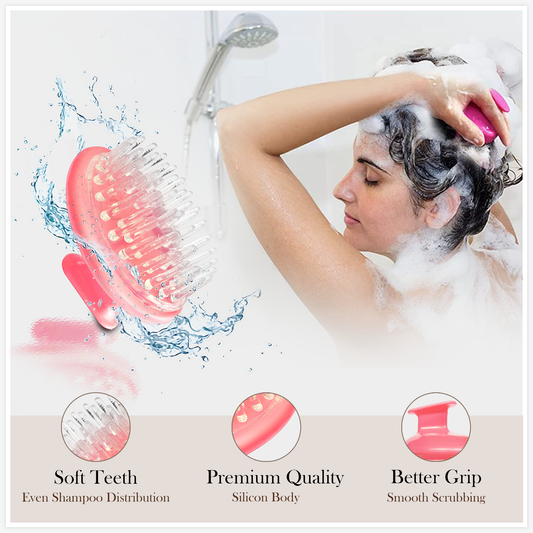 Sanas Scalp Scrub Shampoo Brush - 3Pcs