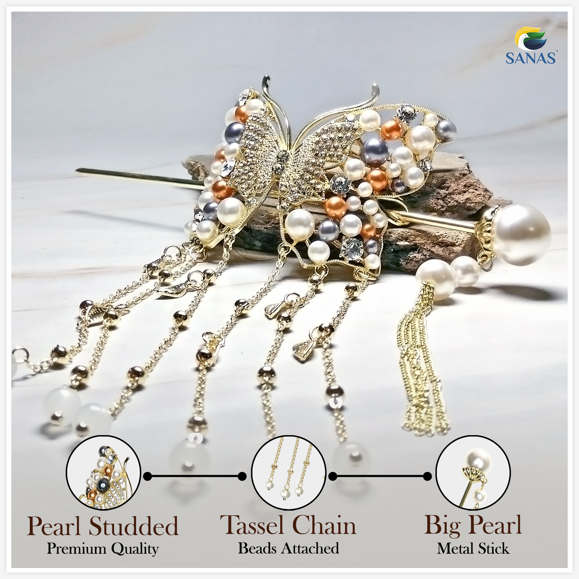 Wedding Butterfly Hair Clip