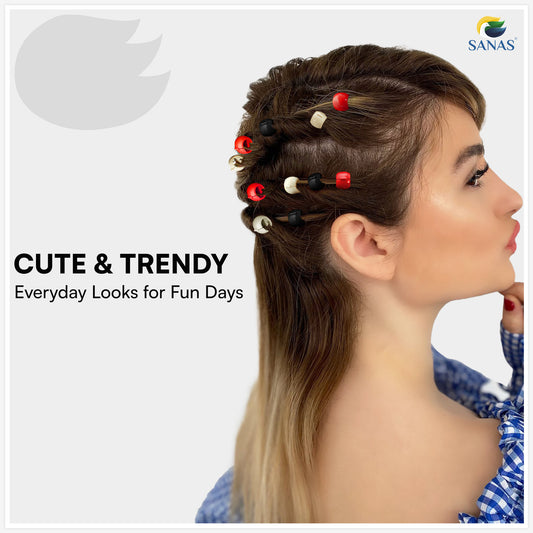 Sanas Baby Hair Beads Retro Style Pack Of 100
