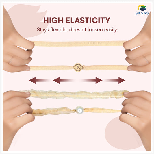 Sanas (10Pcs) Hair Scrunchies For Women Stone Rubber Band For Hair Ties For Women Beauty Accessories For Girls Gift Cute Scrunchies Set Cotton Hair Accessories For Woman Stylish  (Mixed Colors) (10Pcs)