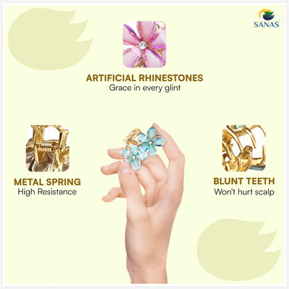 Cute multicolor flower clips for women and girls daily hairstyles