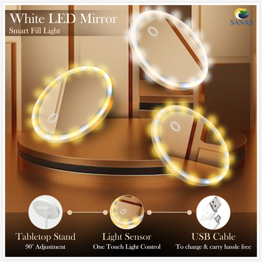 Sanas Table LED Makeup Mirror - 1Pc