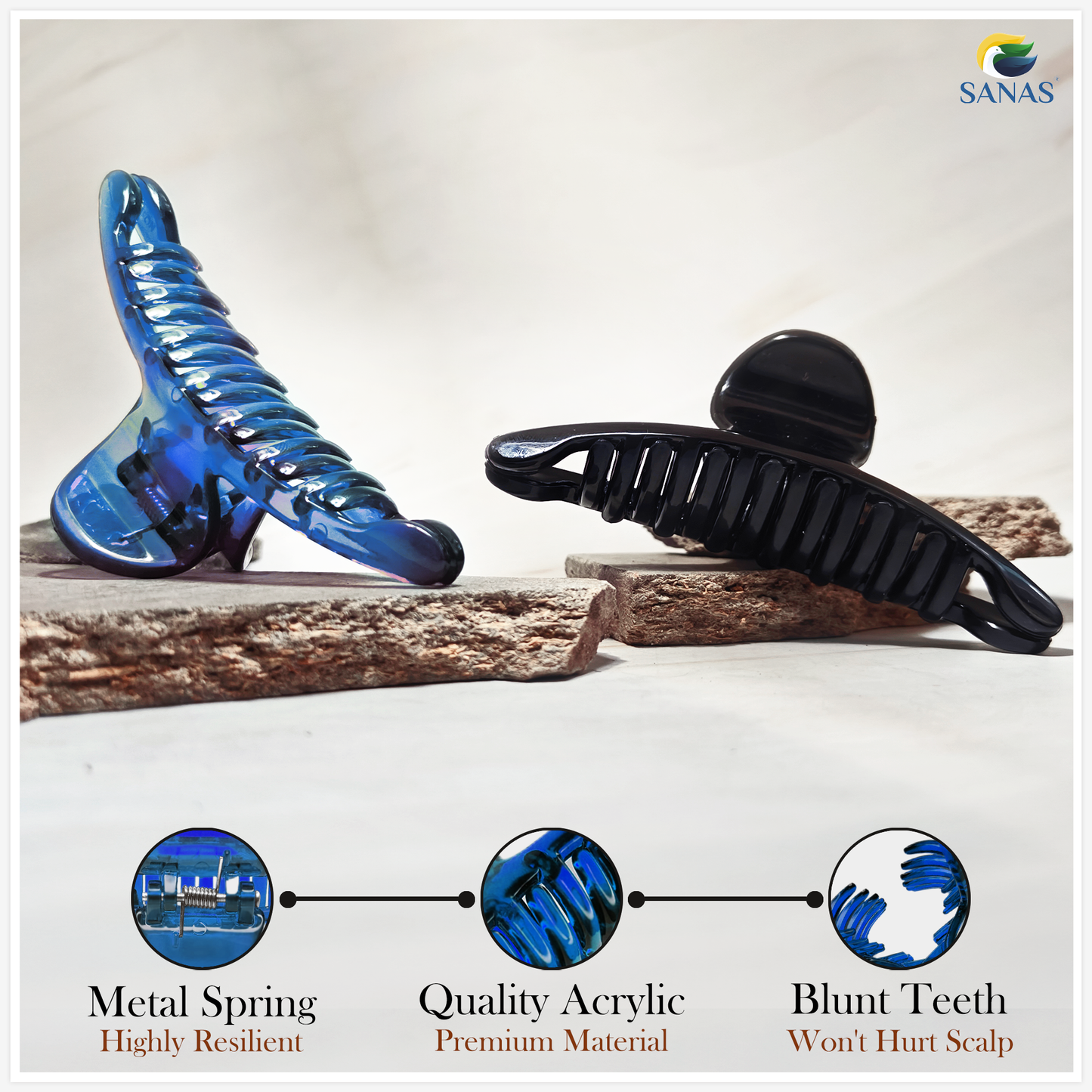 Hair claw clips for women and girls