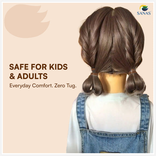 Sanas Medium Elastic Rubber Dark Brown 1100 Pcs