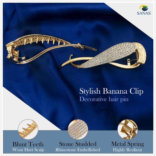 Diamond Banan Hair Clips