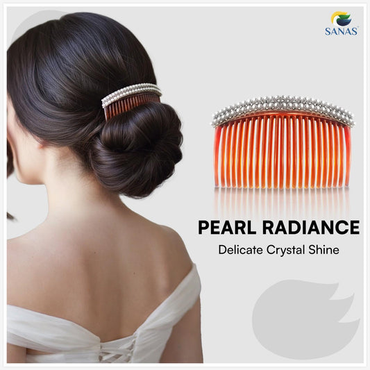 Strong hold side comb hair accessory for women