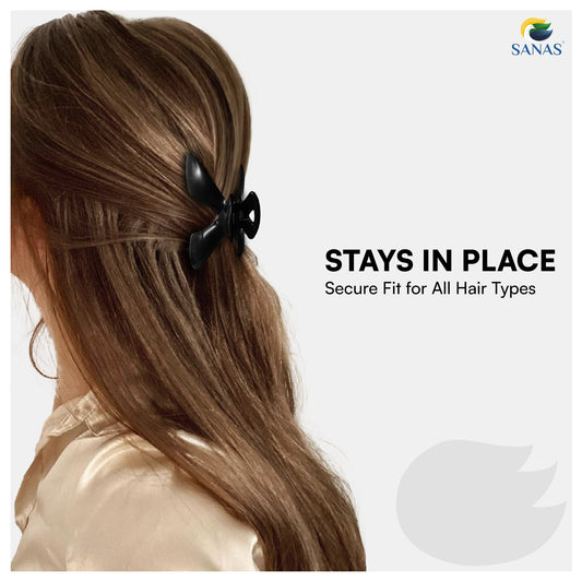 SANAS (2 Pcs) Hair Claw Clips Aesthetic Stylish Fashion Hair Accessories for Women and Girls Dual Everyday Shades (2 Pcs)