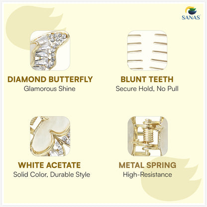 Elegant butterfly hair accessory for women hairstyles
