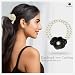 SANAS Floral Pearl Hair Tie Set for Women - 4 Pcs