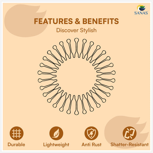 Sanas Invisible Fringe Roll Hair Belt - 4Pcs