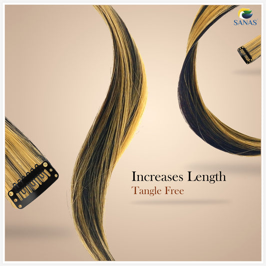 Blonde Streaks Hair Extension
