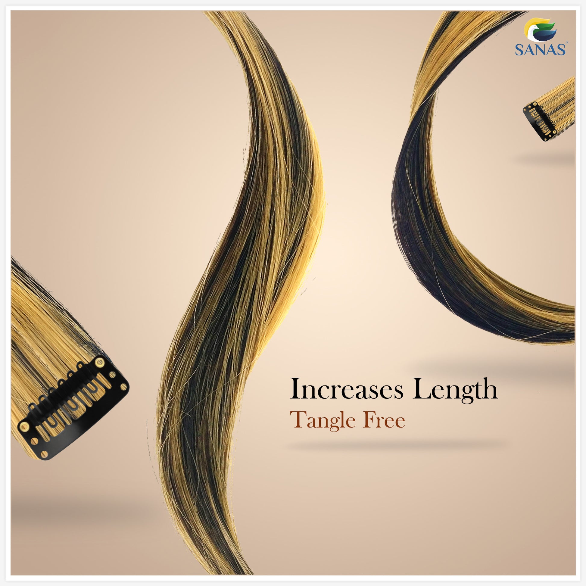 Blonde Streaks Hair Extension