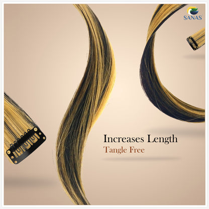 Blonde Streaks Hair Extension