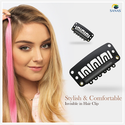 Sanas Snap Hair Clip for Women - 80Pcs